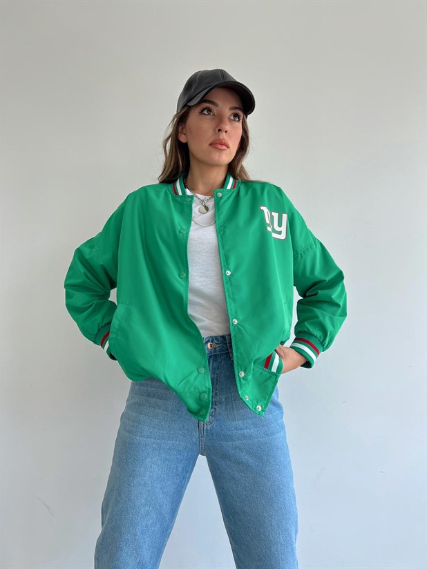 NY Giants Bomber Ceket Yeşil
